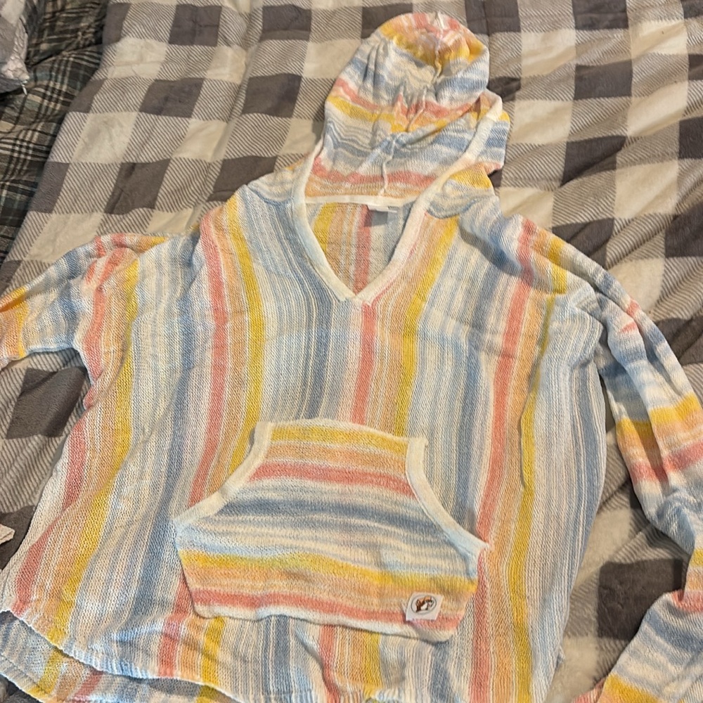Striped Hooded Pullover